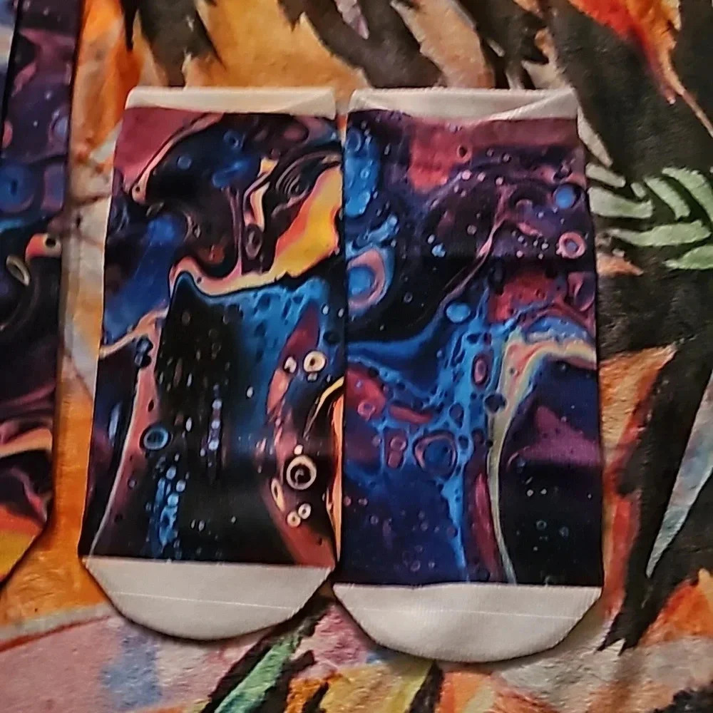 Holo melt no show ankle socks